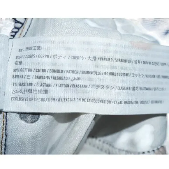 Abercrombie & Fitch The Mom Short High Rise Distressed Denim Cutoff Shorts 24/00 - Picture 4 of 4